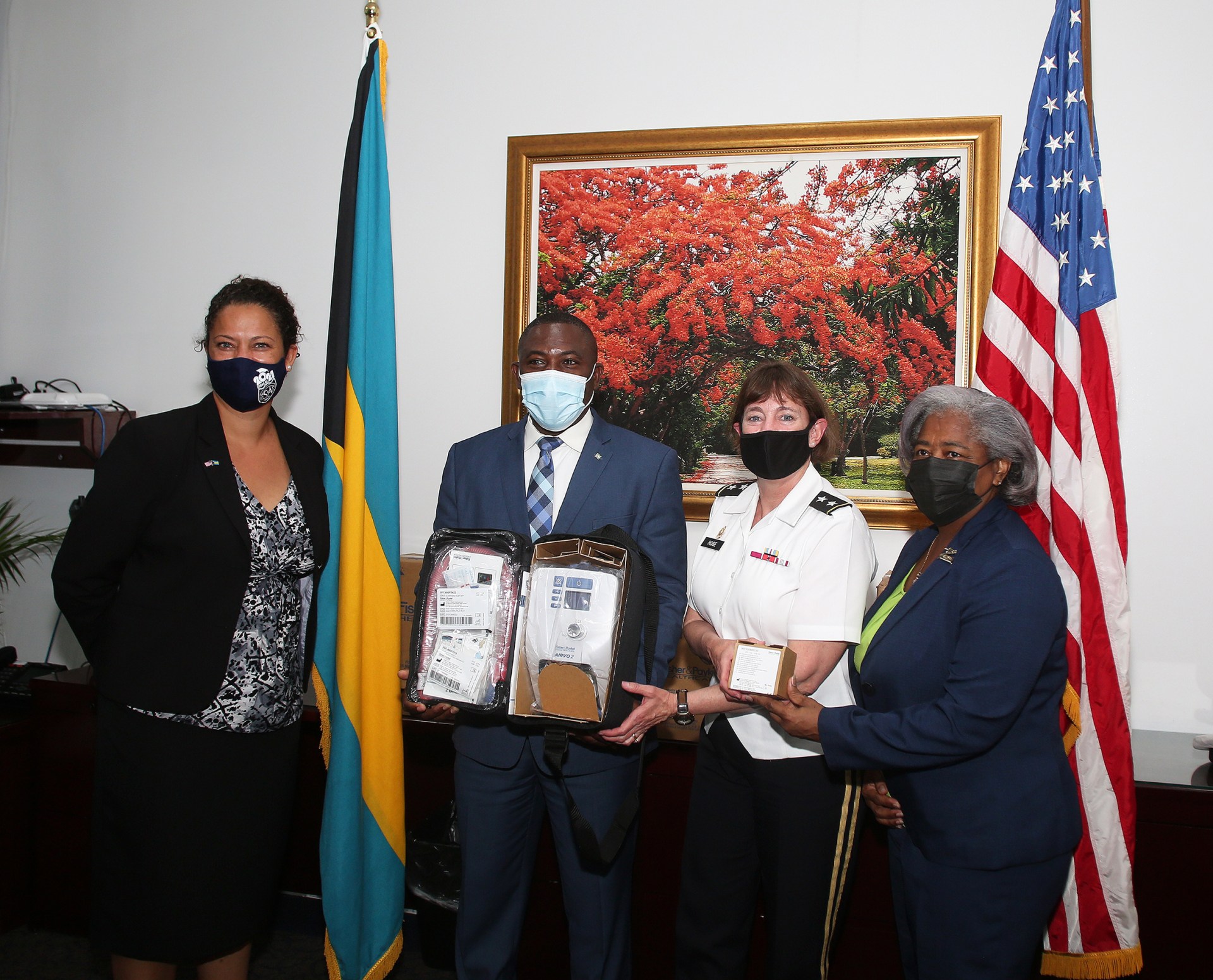Bahamas receives added Medical Supplies from the US for continued COVID