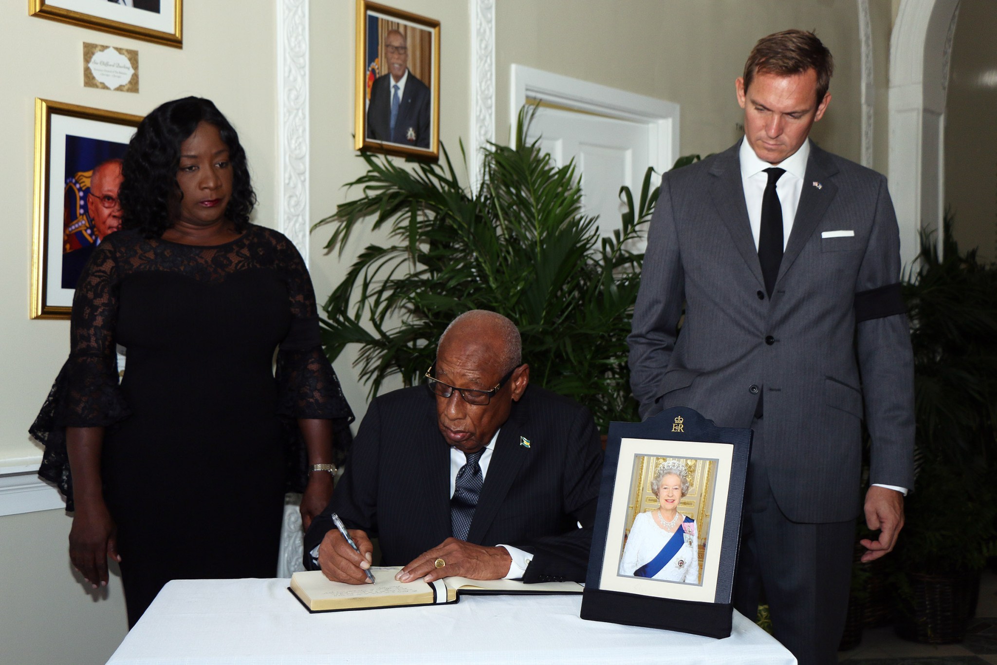 The Governor General Signs The Book Of Condolence On The Passing Of HM 