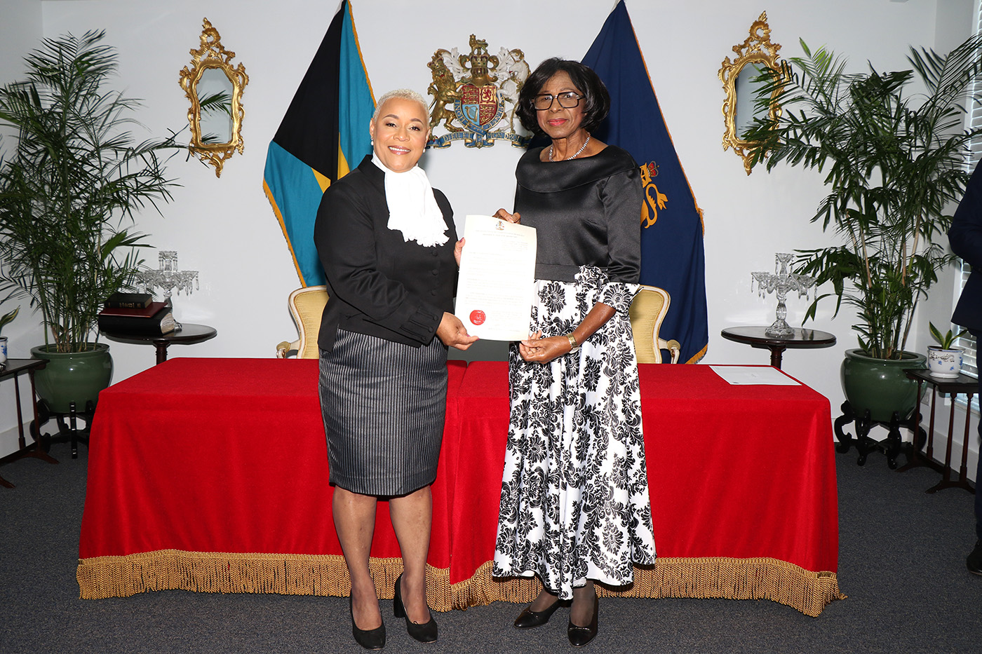 Hope Strachan sworn in as Justice of the Supreme Court - ZNS BAHAMAS
