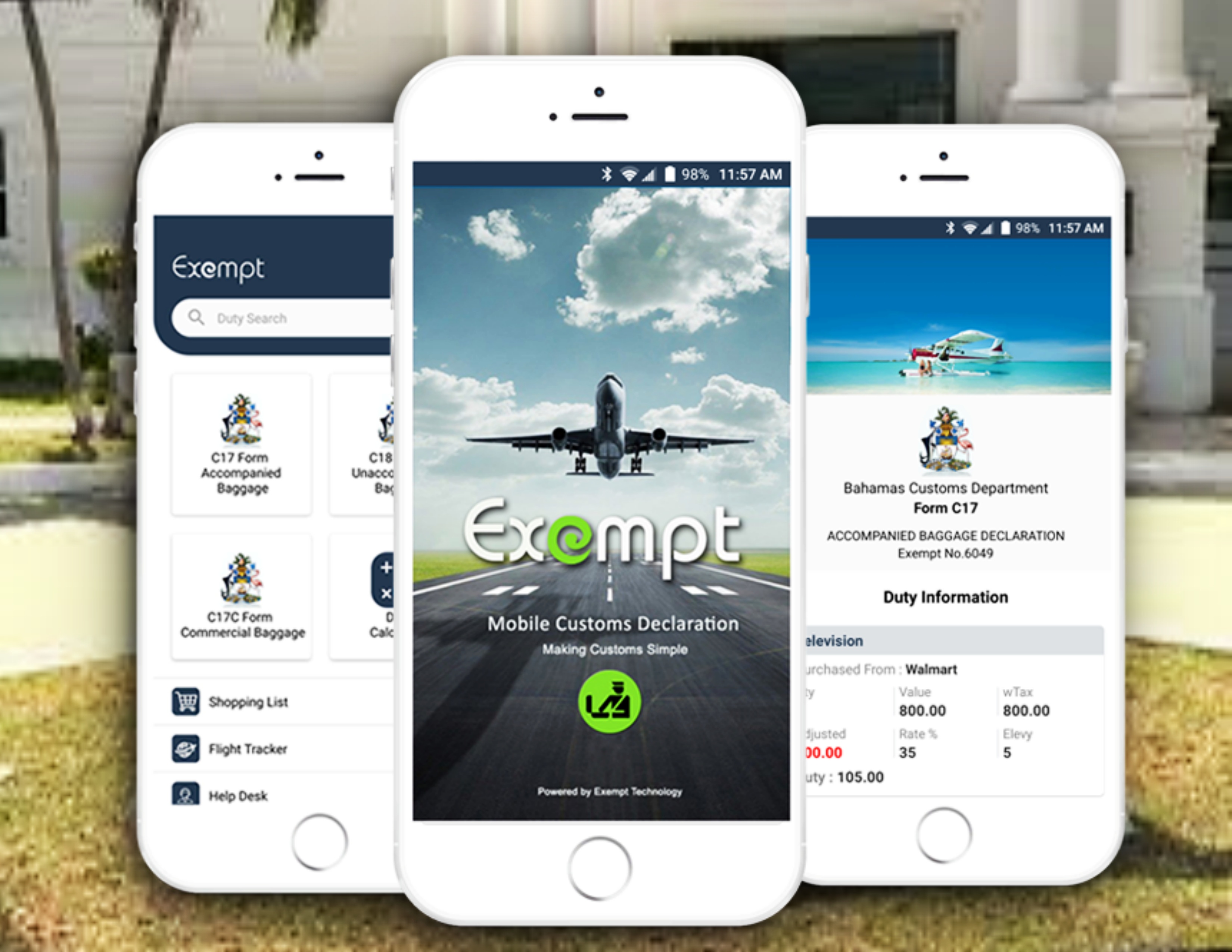 Customs Exempt App Update ZNS BAHAMAS