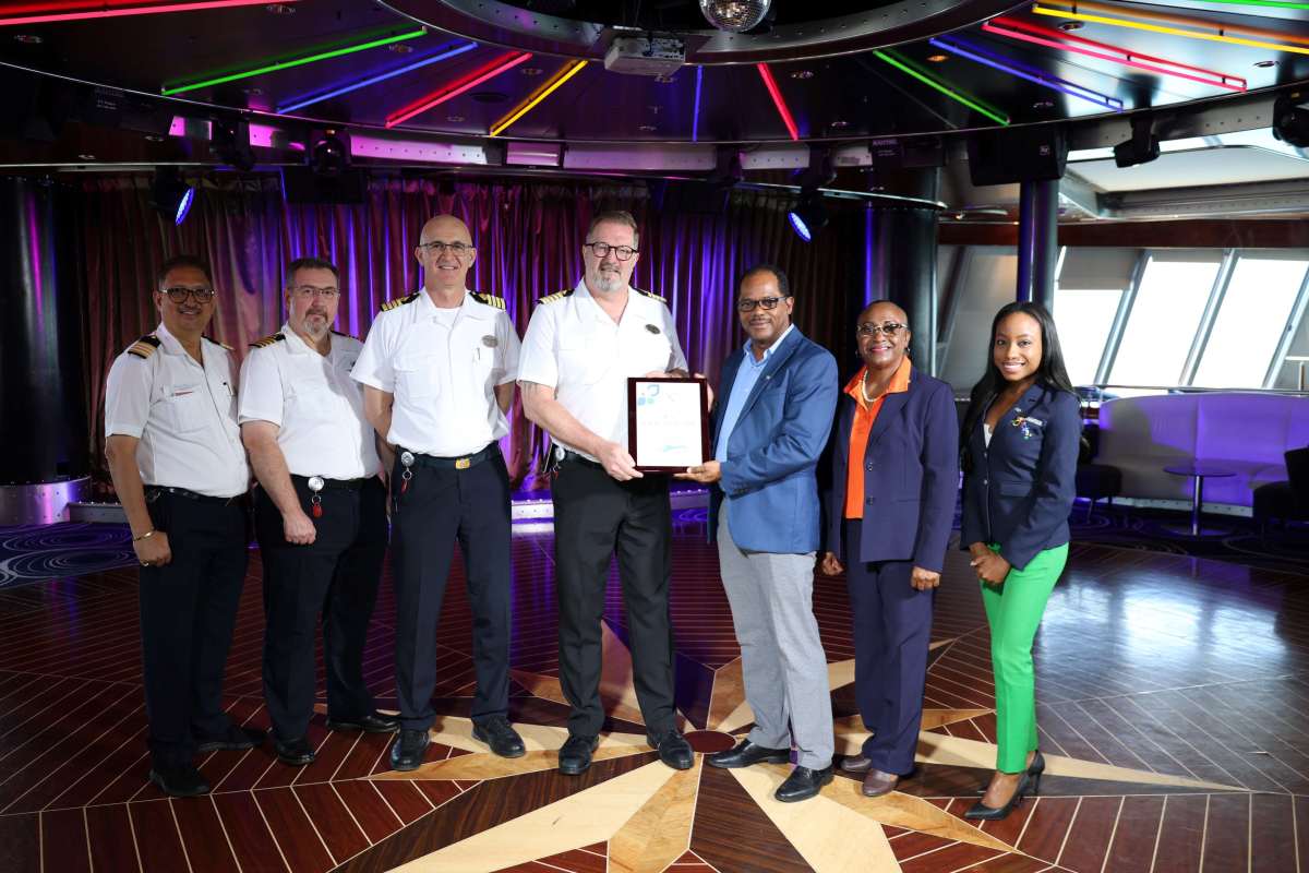 Norwegian Jade cruise ship made inaugural voyage call at Freeport Harbour ZNS BAHAMAS