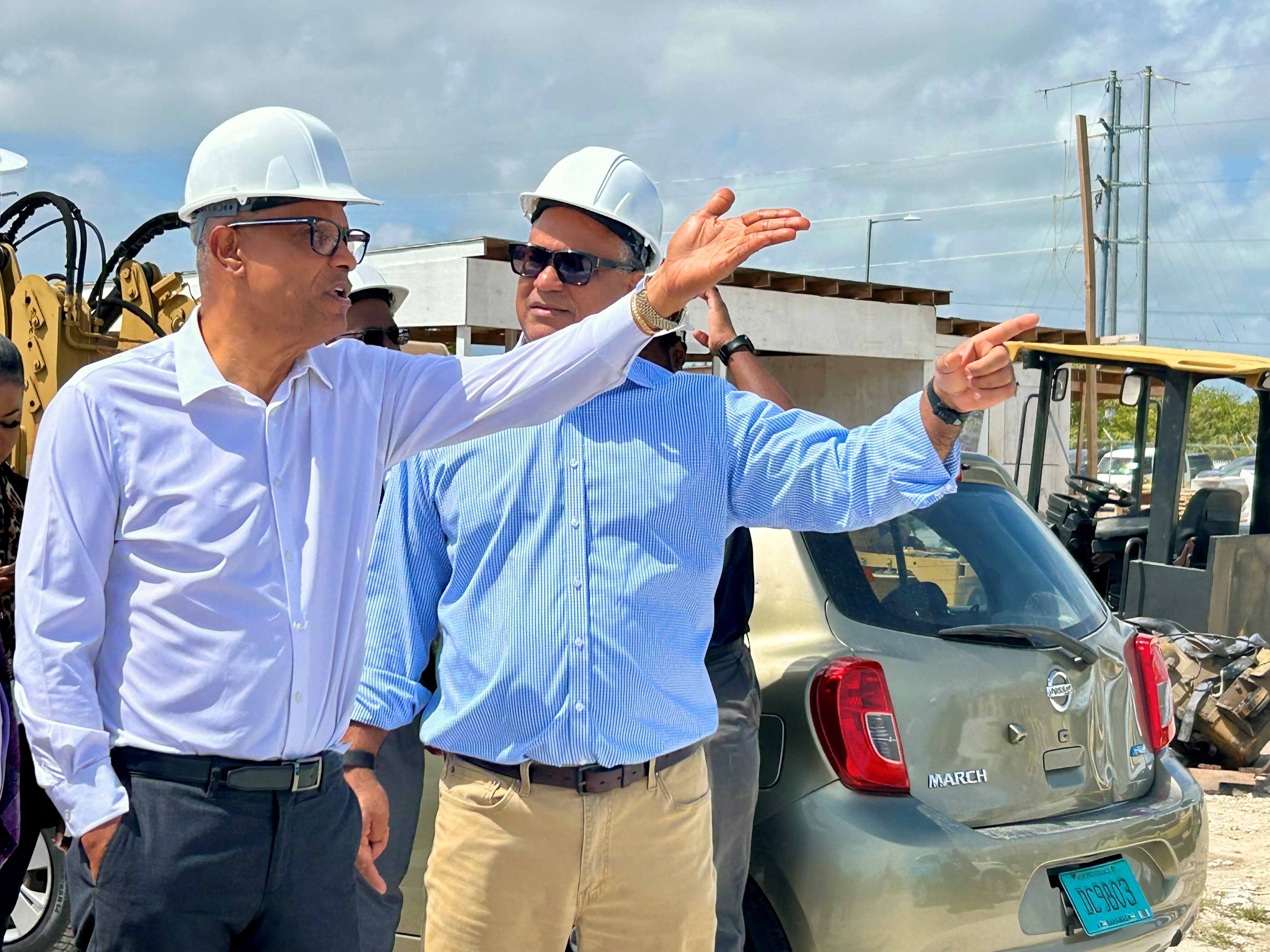Minister of Health and Wellness Leads Team to Inspect Coconut Grove Advanced Health Centre Under Construction